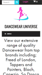 Mobile Screenshot of dancewearuniverse.co.uk